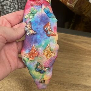 Brianna Cannon rainbow butterfly headband